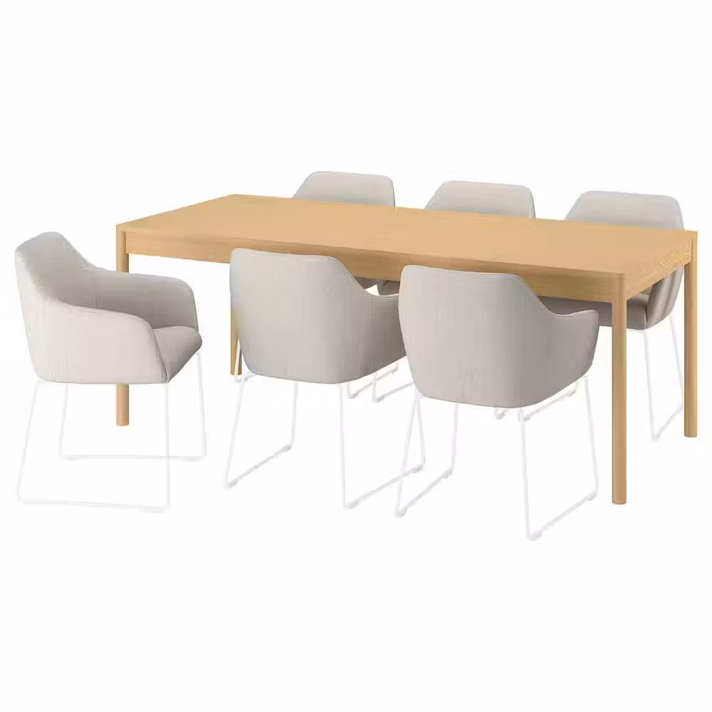 TONSTAD / TOSSBERG Стол и 6 стульев - фото 1