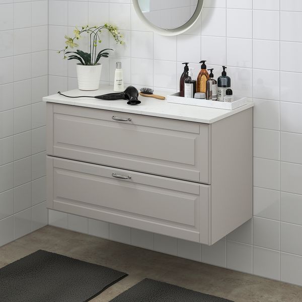 Шкаф для раковины с 2 ящиками, 102x49x60 cm IKEA TOLKEN ТОЛКЕН, GODMORGON ГОДМОРГОН 592.955.09 - фото 3