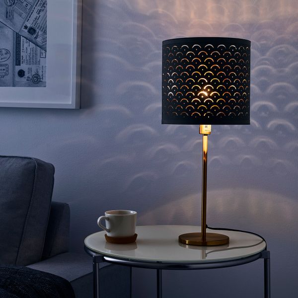 Абажур, черный/желтая медь 24 см IKEA NYMÖ НИМО 903.623.13 - фото 2