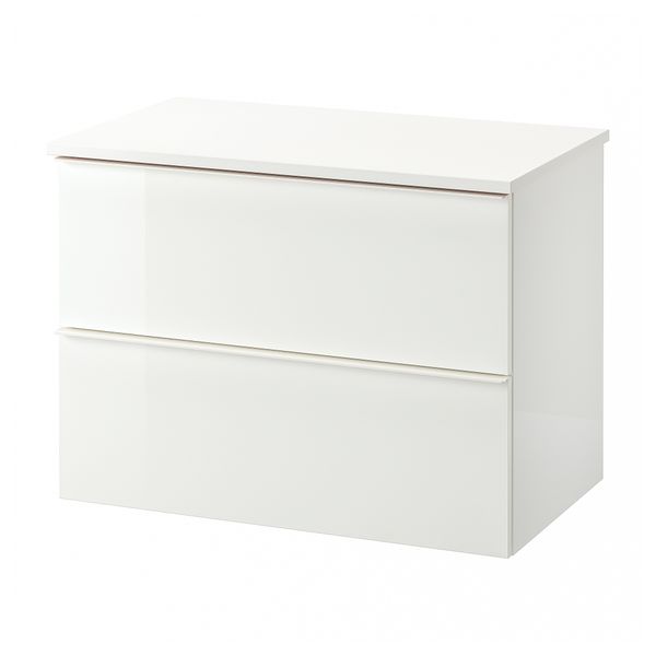 Шкаф для раковины с 2 ящиками, 82x49x60 cm IKEA TOLKEN ТОЛКЕН, GODMORGON ГОДМОРГОН 292.954.50 - фото 2