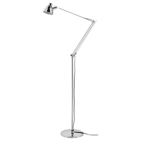 Светильник напольный для чтения, никелированный IKEA ANTIFONI АНТИФОНИ 903.584.72