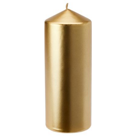 Неароматическая свеча формовая, золотой 20 см IKEA FENOMEN ФЕНОМЕН 704.969.88