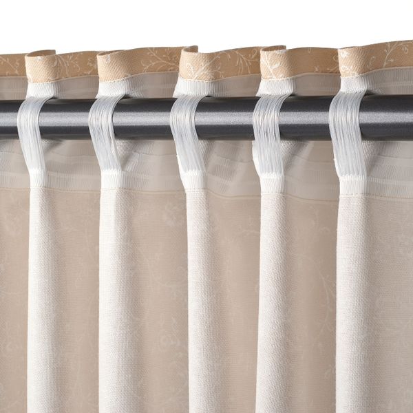 Гардины с прихватом, 2 шт., бежевый 145x180 см IKEA HILDAMAJA ХИЛЬДАМАЙЯ 404.803.09 - фото 4
