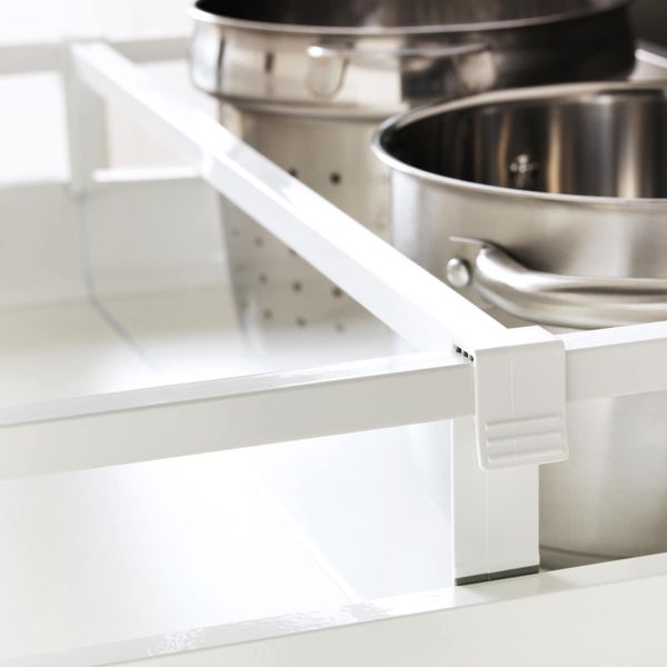 Разделитель для среднего ящика, белый/прозрачный 60 см IKEA MAXIMERA МАКСИМЕРА 503.677.46 - фото 4