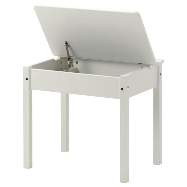 Стол с отделением для хранения, белый, 60x45 см IKEA SUNDVIK СУНДВИК 402.017.37 - фото 3