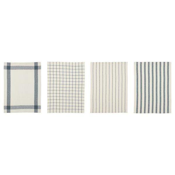 Полотенце кухонное ЭЛЛИ, белый, синий (50x65 см) - фото 1