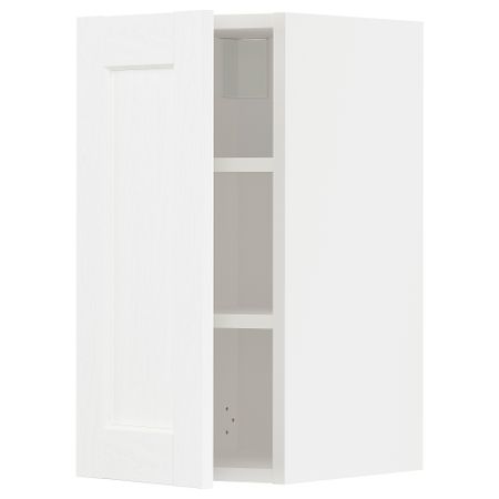 Навесной шкаф с полками, белый Enköping, белый под дерево, 30x60 см IKEA METOD МЕТОД 994.734.82