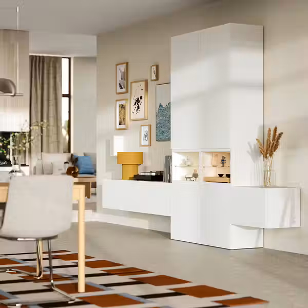 BESTÅ Комбинация для хранения - белый/Lappviken белый 360x42x231 см - фото 3