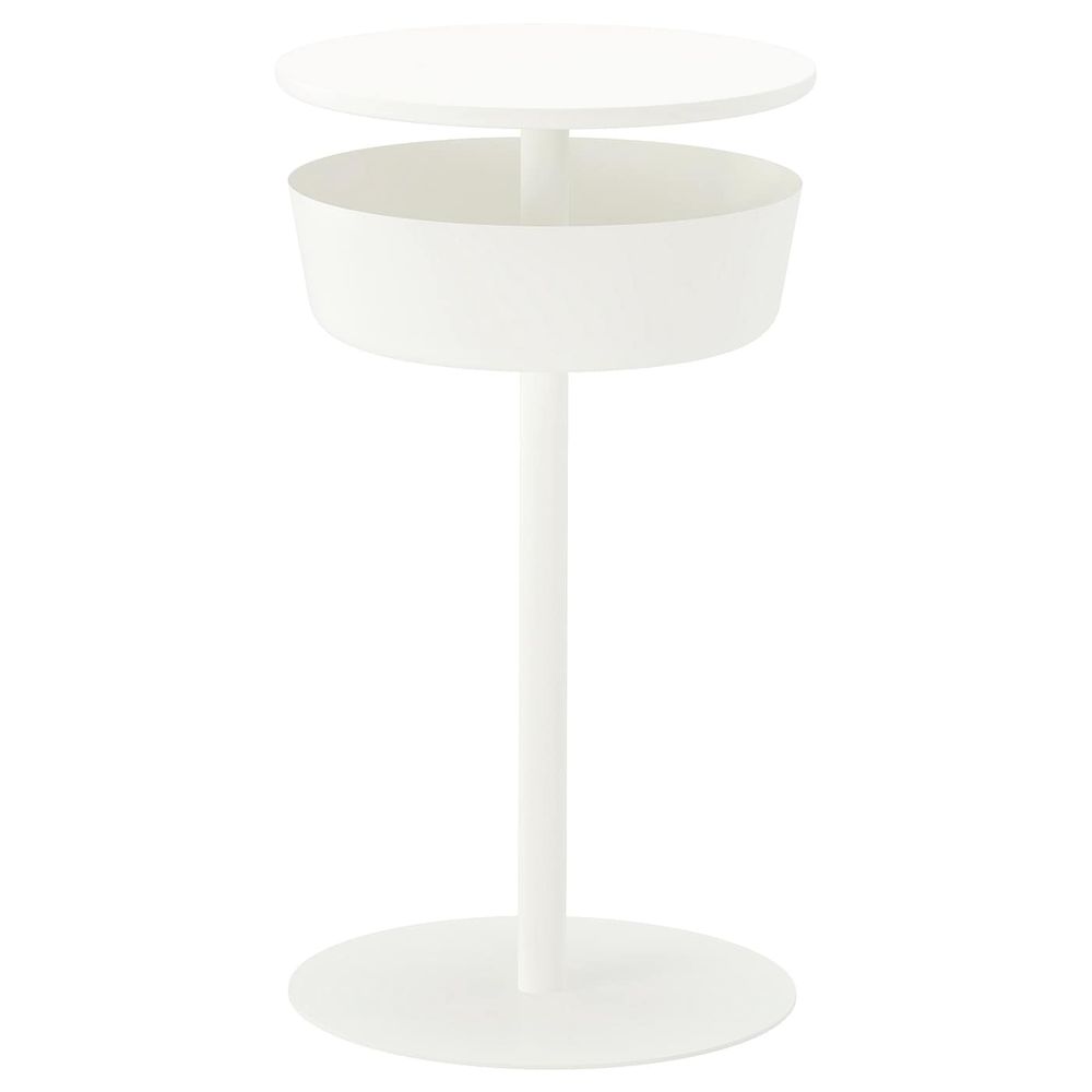 Столик прикроватный, белый 42x74 см IKEA LIERSKOGEN ЛИЕРСКОГЕН 403.507.51 - фото 1