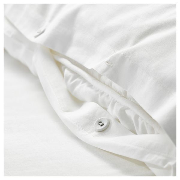 Пододеяльник и 2 наволочки БЬЁРНЛУКА, черный белый, черный - фото 2