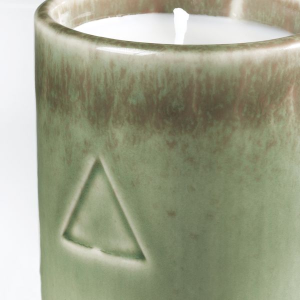 Ароматическая свеча в стакане, Инжир и кипарис/сиреневый синий 7 см IKEA ОСИНЛИГ 004.611.76 - схема-чертеж с размерами