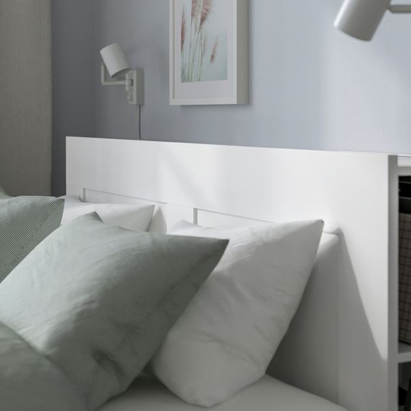 BRIMNES Каркас кровати с изголовьем - белый/Lönset 140x200 см - фото 6
