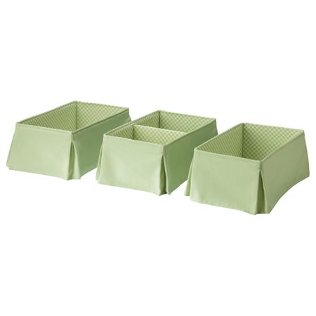 Коробка НАНИГ, светло-зеленый (38x21x15 см)