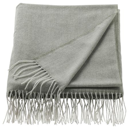 Плед, светлый серо-зеленый, 120x160 см IKEA STOCKHOLM СТОКГОЛЬМMVI ХОЛМВИ 005.136.13