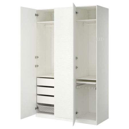 Гардероб ПАКС, белый, Винтербро белый (150x60x236 см)