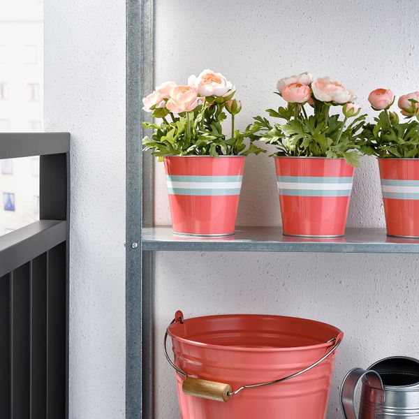 Кашпо, для дома, улицы красно-розовый 12 см IKEA КЭКИПЛОММОН 104.539.82 - фото 3