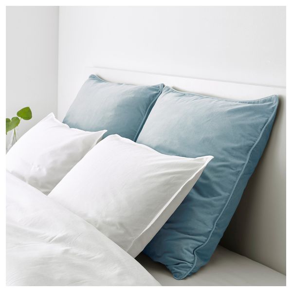 Чехол на подушку САНЕЛА, голубой (65x65 см) - схема-чертеж с размерами