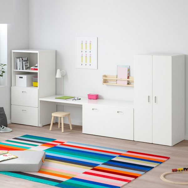 Комбинация для хранения, белый/белый 300x50x128 см IKEA СТУВА / ФРИТИДС 792.531.36 - фото 3