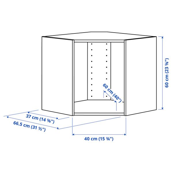 IKEA, дополнительный ракурс - схема-чертеж с размерами
