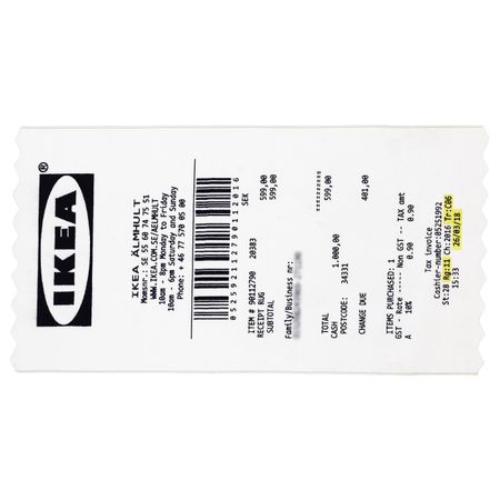 Ковер, короткий ворс, белый/черный, 90x200 см IKEA МАРКЕРАД 104.564.00