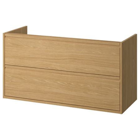 ÄNGSJÖN Шкаф для раковины с ящиками - под дуб 120x48x63 см