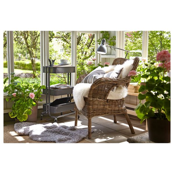 Кресло, серый IKEA БЮХОЛЬМА 903.883.27 - схема-чертеж с размерами