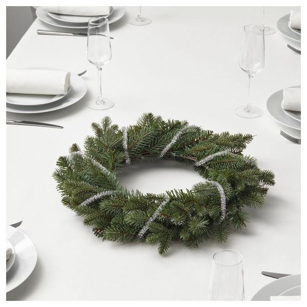 Искусственный венок СМИККА, д/дома/улицы, ель (45 см) - фото 2