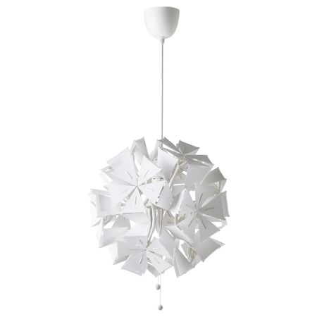 Подвесной светильник, геометрический/белый 43 см IKEA RAMSELE РАМСЕЛЕ 204.071.07