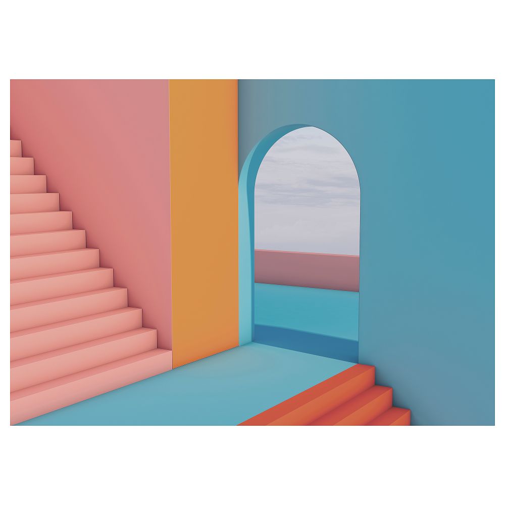 Холст, Дверной проем, 140x100 см IKEA BJÖRKSTA БЬЁРКСТА 705.549.02 - фото 1