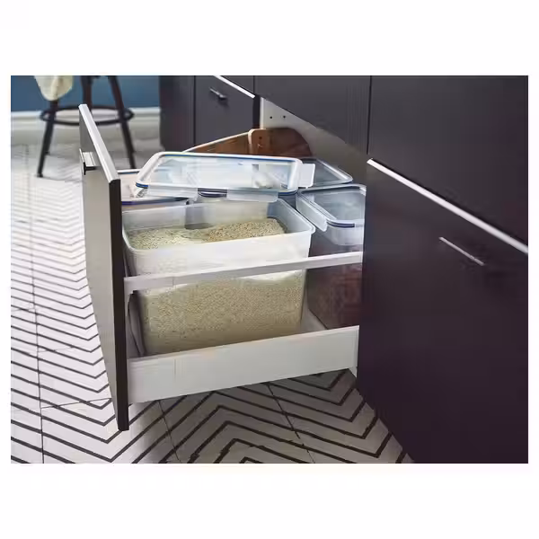 IKEA 365+ Контейнер для продуктов с крышкой - прямоугольн формы/пластик 10.6 л - фото 2