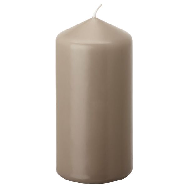 Неароматическая свеча формовая ДАГЛИГЕН, серый (14 см) - фото 1