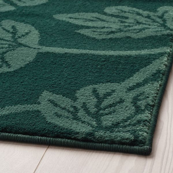 Ковер, короткий ворс, зеленый 133x195 см IKEA ХИЛЬДИГАРД 404.567.43 - фото 2