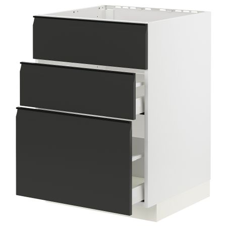 Шкаф под мойку + 3 фасада, 2 ящика IKEA METOD МЕТОД, MAXIMERA МАКСИМЕРА 894.931.12