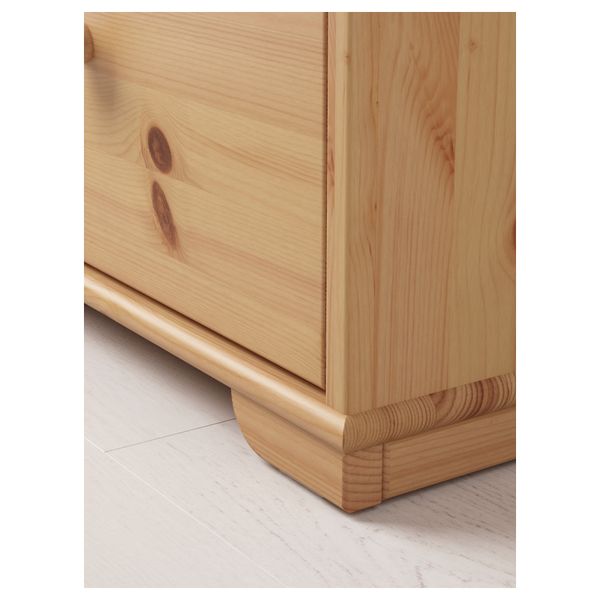 Комод с 2 ящиками ГУРДАЛЬ, светло-коричневый (53x62 см) - схема-чертеж с размерами