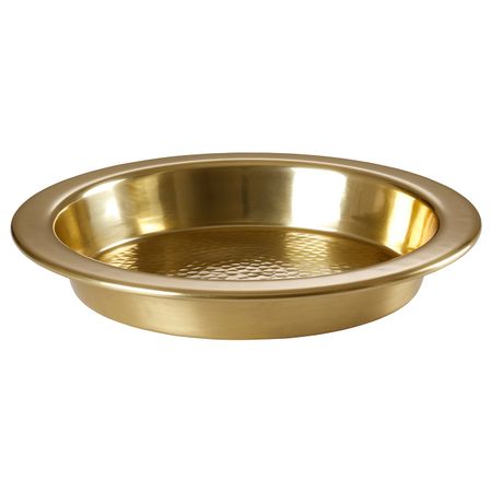 Блюдо, золотой 35 см IKEA LJUVARE ЛЬЮВАРЕ 004.921.25