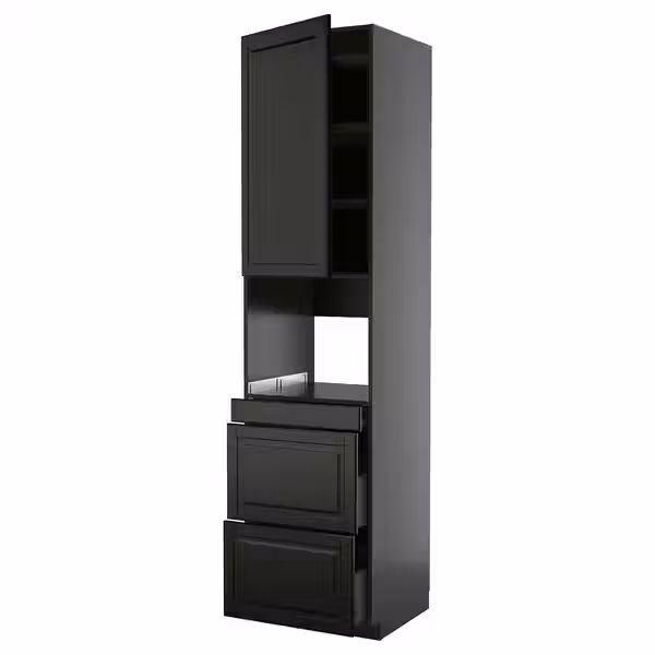 METOD / KNIVSHULT Высокий шкаф д/СВЧ/дверца/3ящика - фото 1