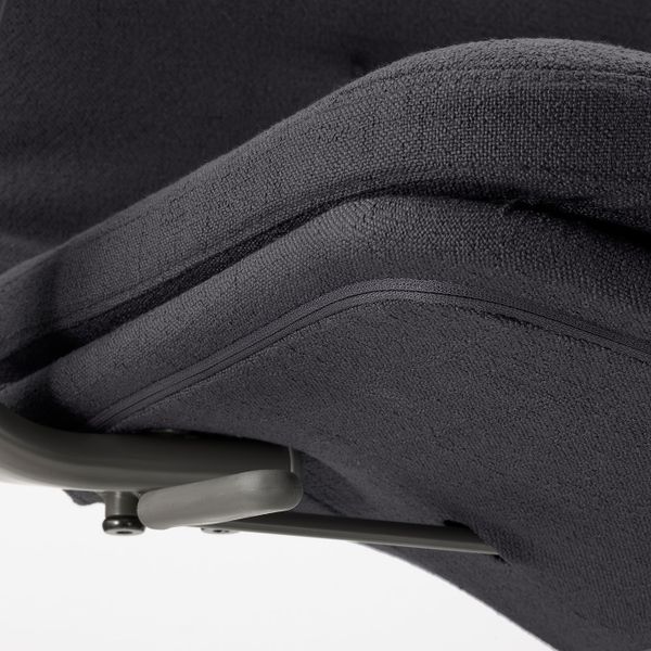 Конференц-стул, на колесиках, Нагген темно-серый IKEA MULLFJÄLLET МУЛЛЬФЬЕЛЛЕТ 093.998.11 - фото 6