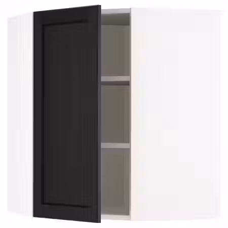 METOD Угловой навесной шкаф с полками