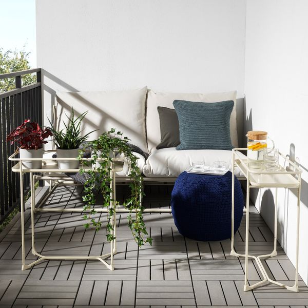 Пьедестал для цветов, для дома, улицы бежевый 65 см IKEA KRYDDPEPPAR КРЮДДПЕППАР 004.219.63 - фото 4