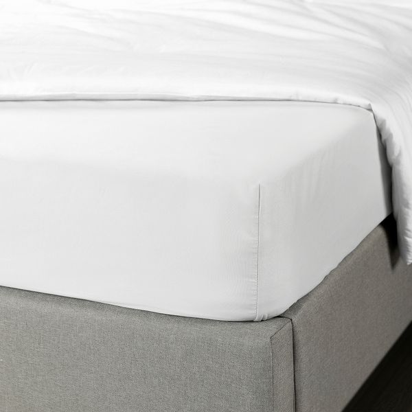 Простыня натяжная, белый, 90x200 см IKEA BRUKSVARA 005.746.06 - фото 3