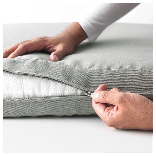 Подушка на сиденье для садовой мебели ХОЛЛО, серый (62x62 см) - фото 2