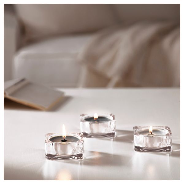 Аромат свеча в металической подставке СИНЛИГ, эффект спа серый, серый - фото 2