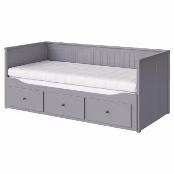 HEMNES Кушетка с 2 матрасами/3ящиками - фото 1