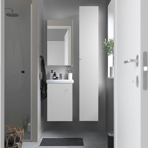 IKEA в интерьере ванной - схема-чертеж с размерами