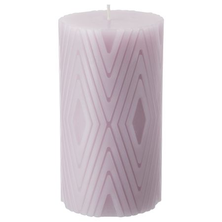 Неароматическая свеча формовая, светло-сиреневый 14 см IKEA VENTILERA ВЕНТИЛЕРА 904.881.81
