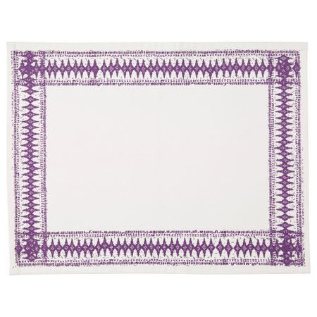 Салфетка под прибор СОММАР 2017, белый, сиреневый (45x35 см)
