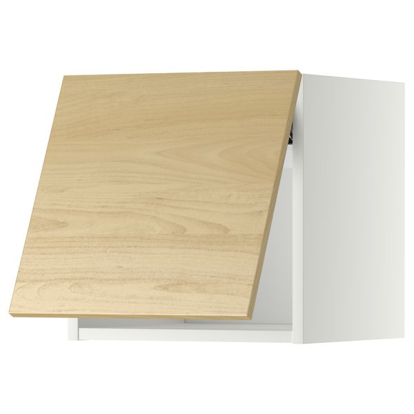 Горизонтальный навесной шкаф МЕТОД, белый, Тингсрид береза - схема-чертеж с размерами
