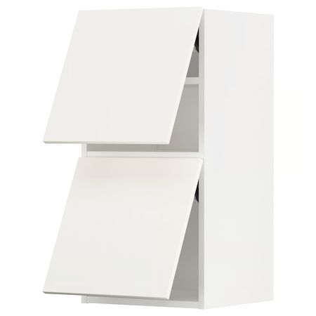 METOD Навесной шкаф/2 дверцы, горизонтал - белый/Veddinge белый 40x80 см