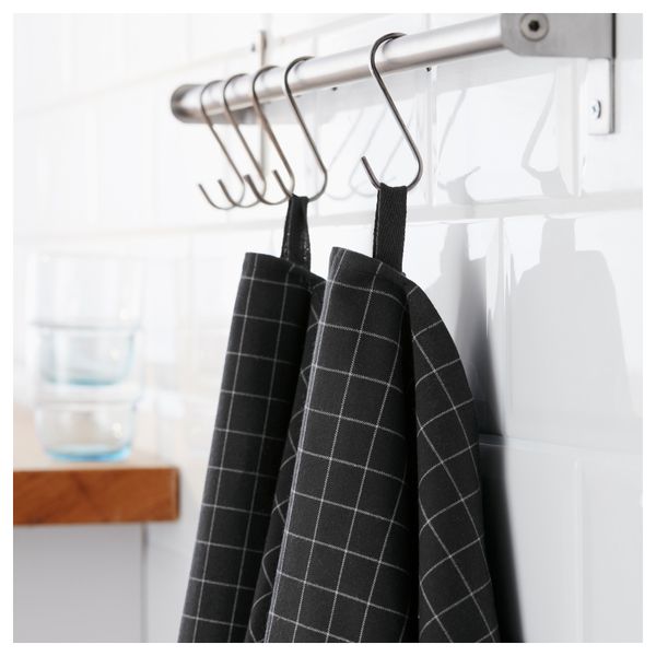 Полотенце кухонное ИКЕА/365+, черный (50x70 см) - фото 2