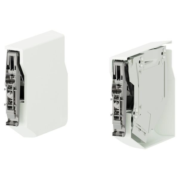 Маленькая петля для/горизонтальные дверцы, белый IKEA УТРУСТА 203.681.82 - фото 1